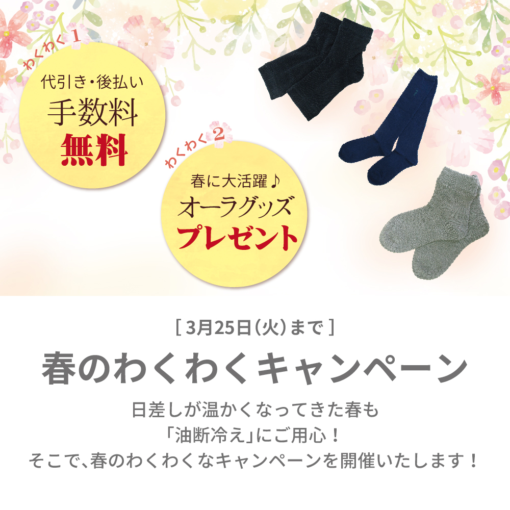 【3月25日まで】春のわくわくキャンペーン