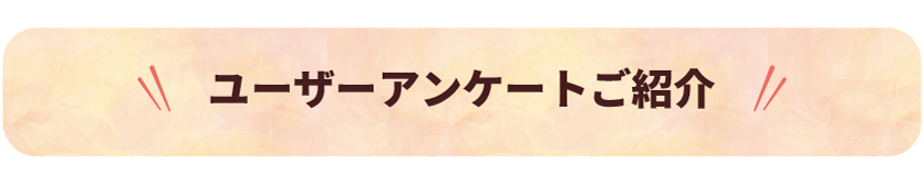 ユーザーアンケートご紹介